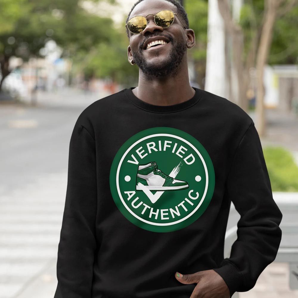 Verified Authentic Shoe Sneaker Shirt Match OG Gorge Green 1s, Jordan 1 Retro High Gorge Green MKO T-Shirt Verified Authentic Shoe Sneaker Shirt Match OG Gorge Green 1s, Jordan 1 Retro High Gorge Green MKO T-Shirt