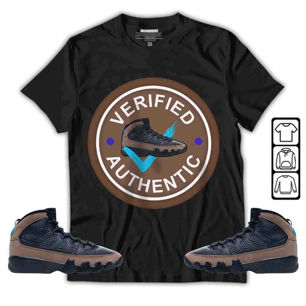 Verified Authentic Shoe Sneaker Shirt Match Olive Concord 9s, Jordan 9 Olive Concord MKO T-Shirt
