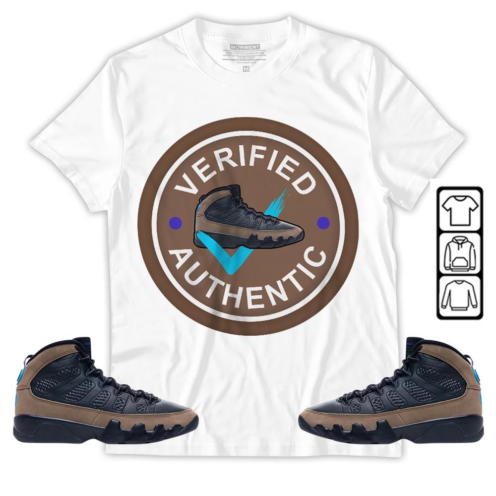 Verified Authentic Shoe Sneaker Shirt Match Olive Concord 9s, Jordan 9 Olive Concord MKO T-Shirt