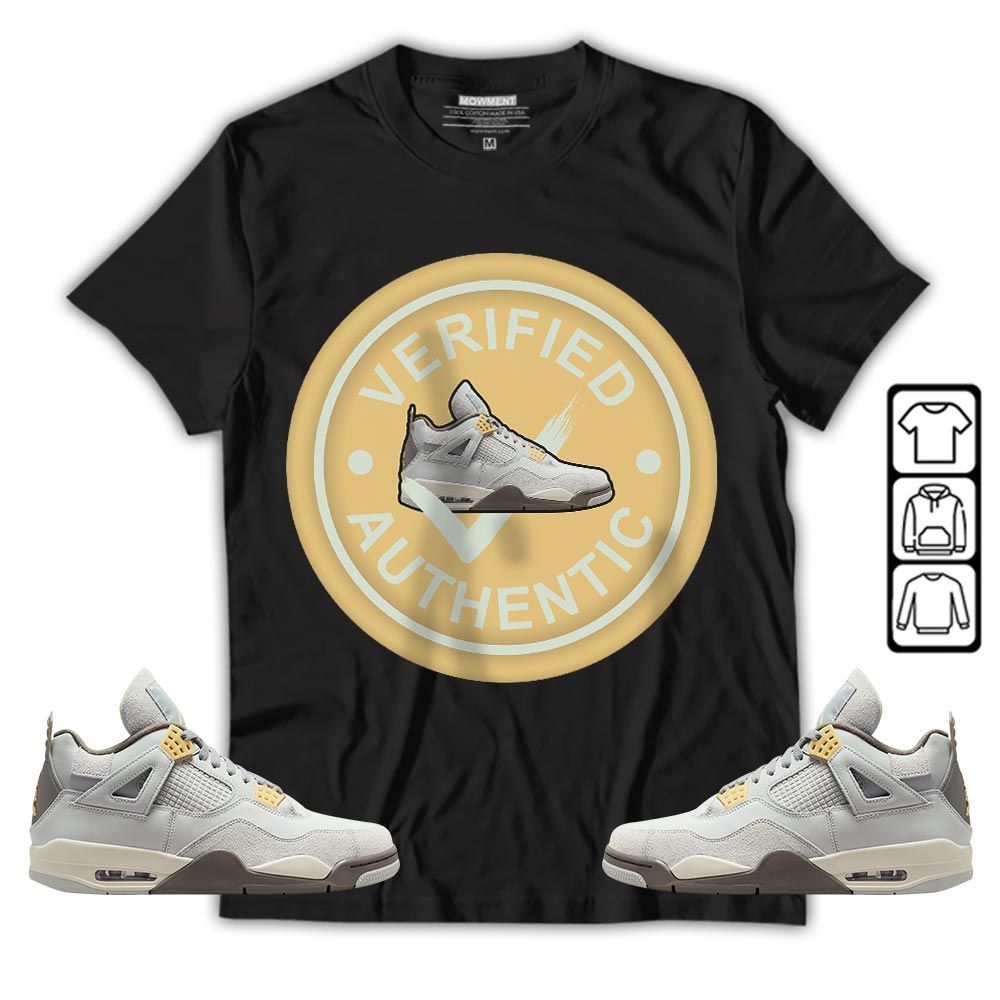 Verified Authentic Shoe Sneaker Shirt Match Retro Craft 4s, Jordan 4 Craft Photon Dust MKO T-Shirt
