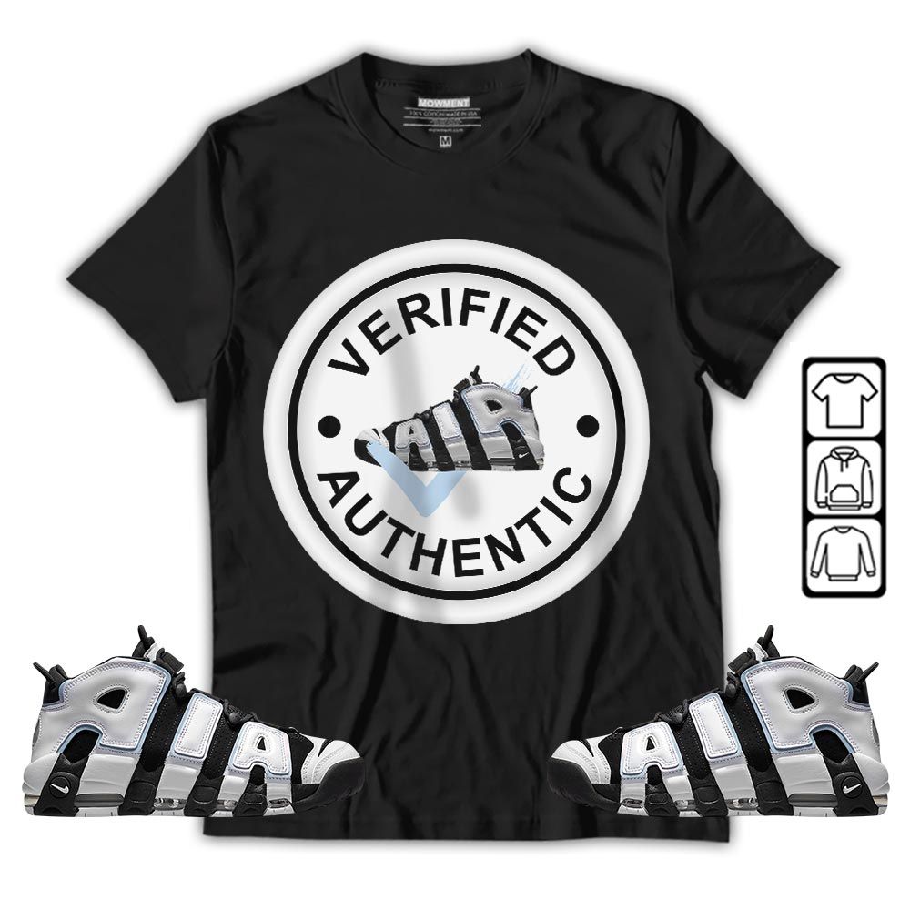 Verified Authentic Shoe Sneaker Shirt Match Uptempo Cobalt Bliss, Air More Uptempo Cobalt Bliss MKO Sweatshirt