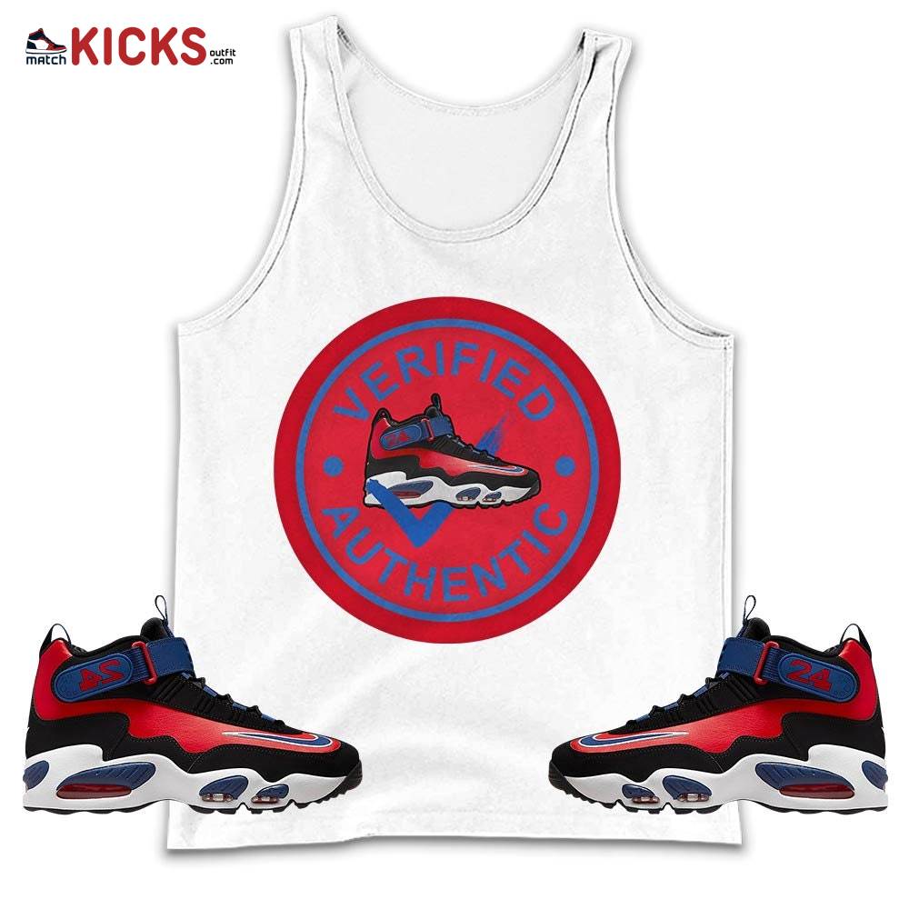 Verified Authentic Sneaker Shirt Match Max 1 Navy Red Black, Air Griffey Max 1 Black Red Navy Blue MKO Tank Top Verified Authentic Sneaker Shirt Match Max 1 Navy Red Black, Air Griffey Max 1 Black Red Navy Blue MKO Tank Top