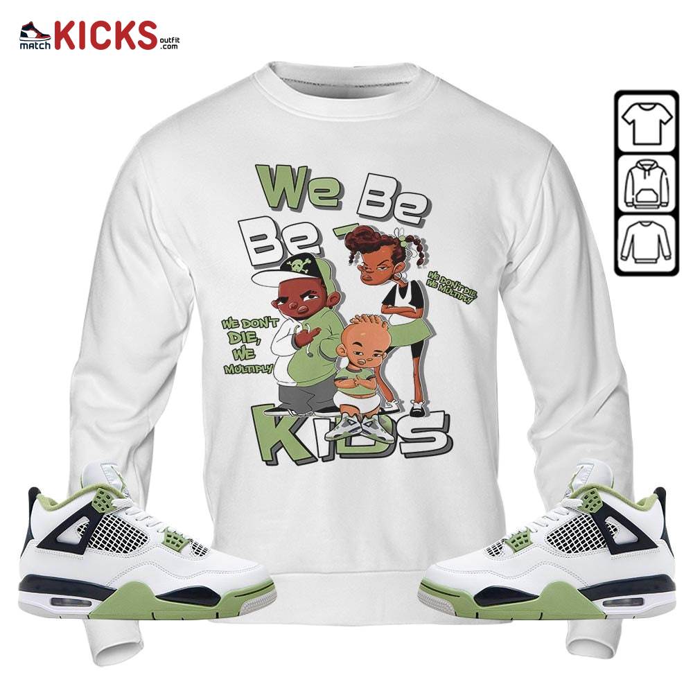 We Bay Bay Kids 90s Melanin Sneaker Shirt Match Retro Oil Green 4s, Jordan 4 Oil Green MKO Hoodie We Bay Bay Kids 90s Melanin Sneaker Shirt Match Retro Oil Green 4s, Jordan 4 Oil Green MKO Hoodie