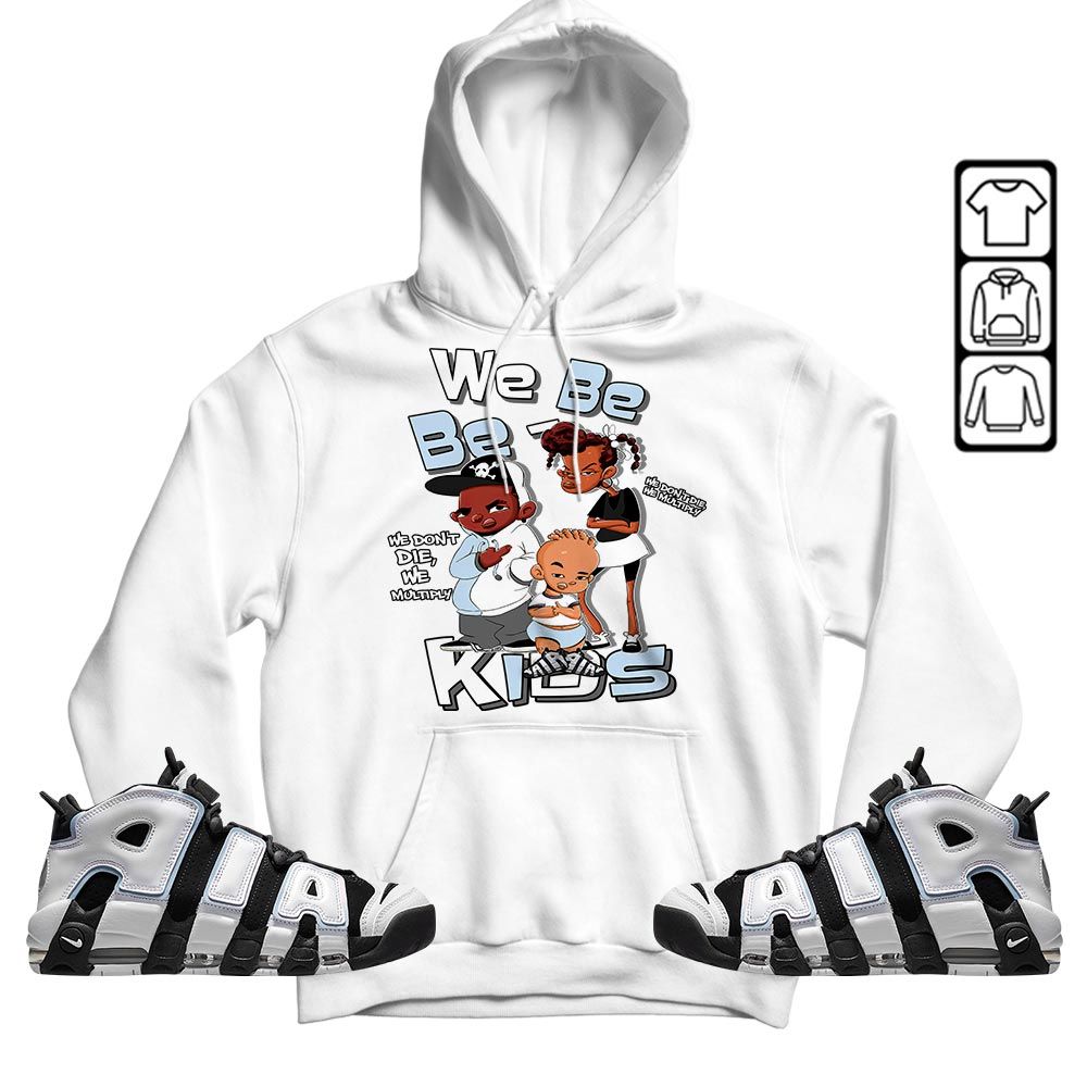 We Bay-Bay Kids 90s Sneaker Shirt Match Uptempo Cobalt Bliss, Air More Uptempo Cobalt Bliss MKO T-Shirt
