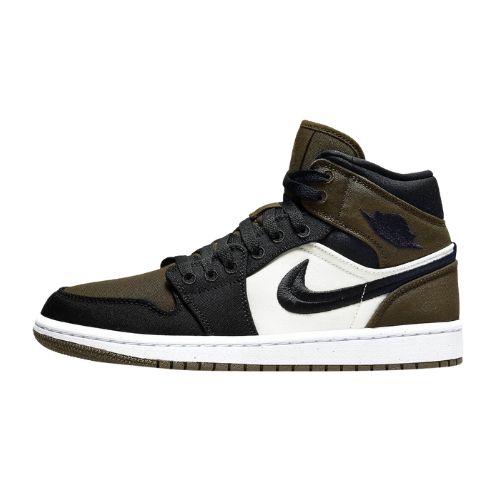 Jordan 1 Mid SE Olive Toe 1s