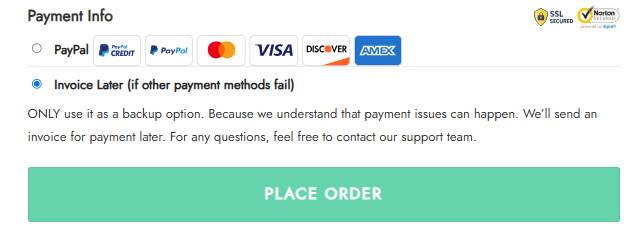 invoice later invoice later